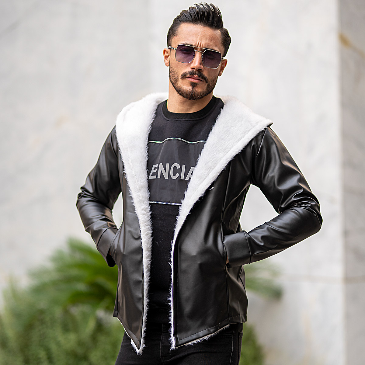 شنل چرم joly مشکی